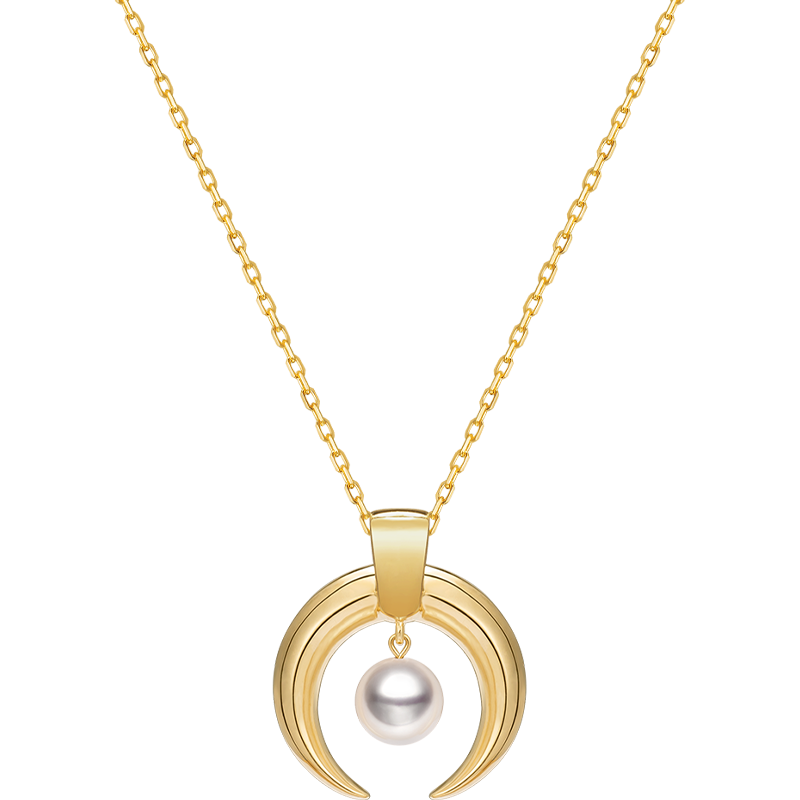 Akoya Pearl 18K Gold Special Design Highlight Necklace