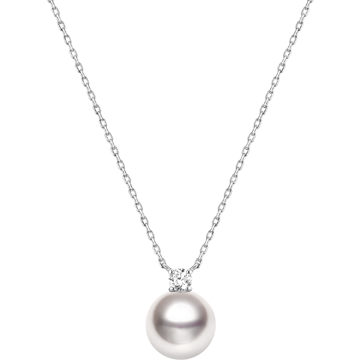 Premier Akoya Pearl 18K Gold Diamond Necklace