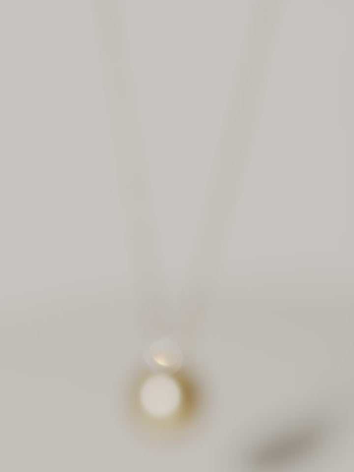 South Sea Golden Pearl 18K Gold Princess Style Design Necklace