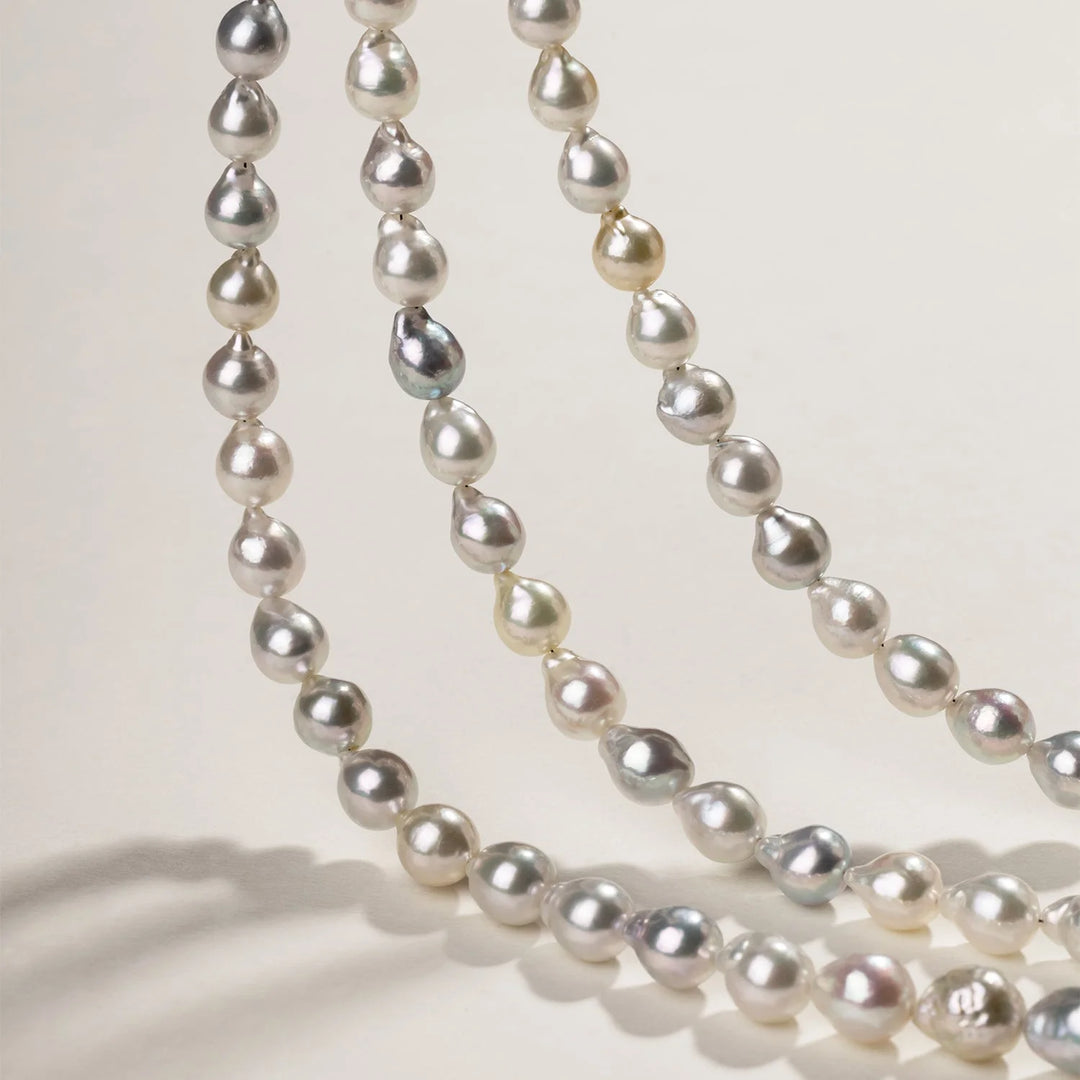 Timeless Elegance and Uniqueness: Baroque Pearl Necklace HELAS Jewelry