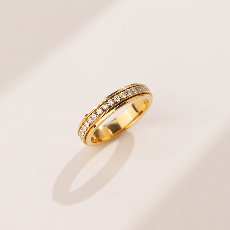 18K Gold Diamond Classic Everyday Eternity Ring