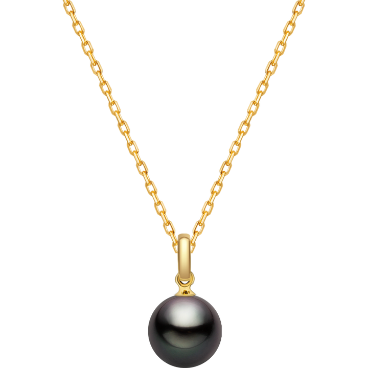 Saltwater Pearl 18K Gold Classic Buckle Pendant Necklace