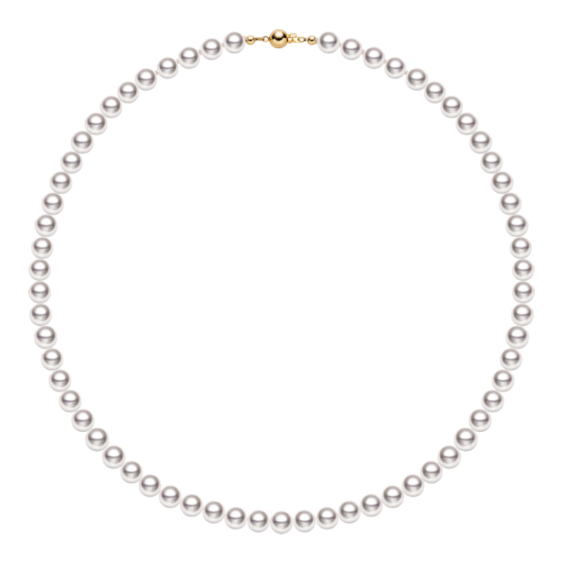 Akoya Pearl 18K Gold Welfare Pearl Strand Necklace