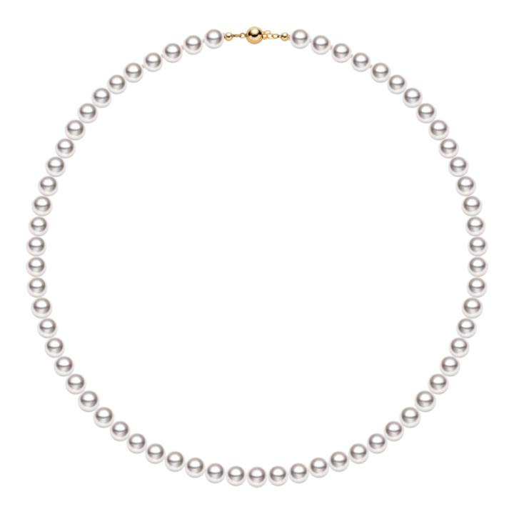 Akoya Pearl 18K Gold Welfare Pearl Strand Necklace