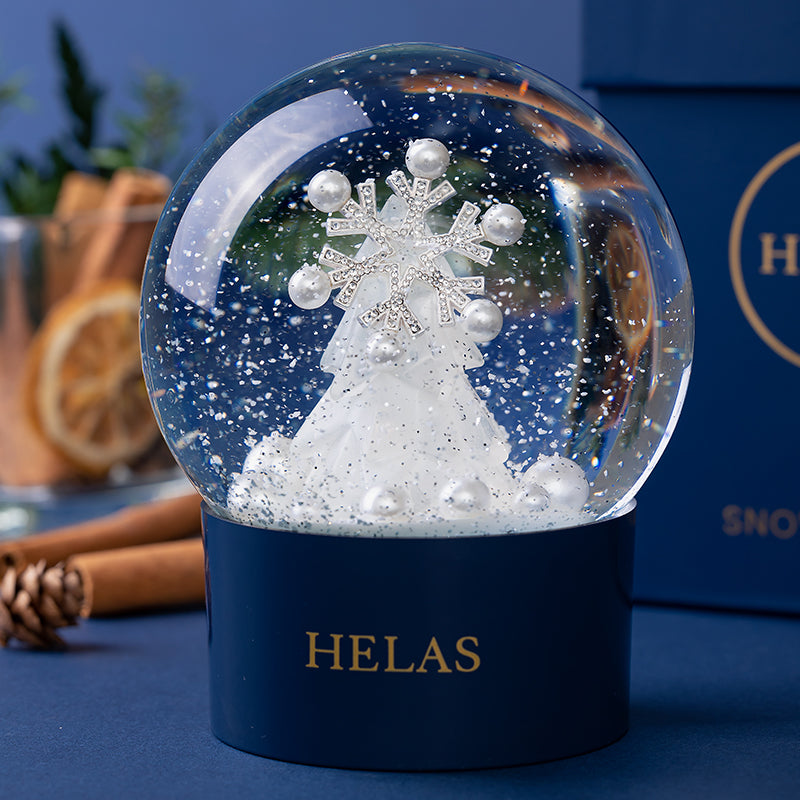 Pearl Snowflake Crystal Ball