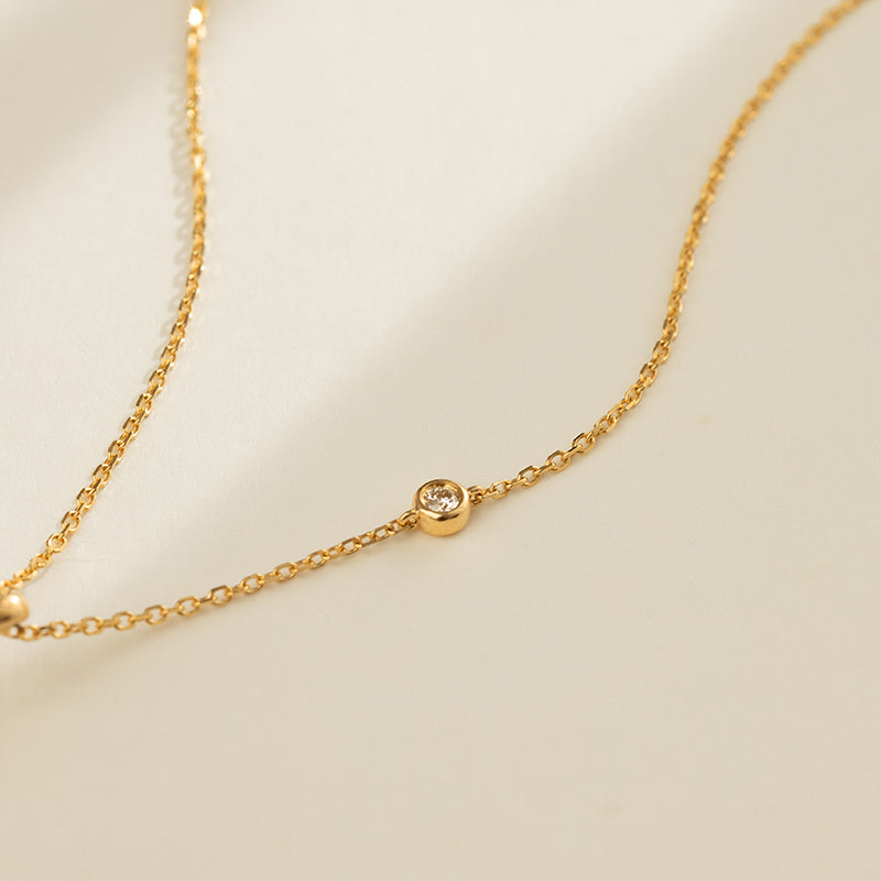 Akoya Pearl 18K Gold Teardrop Pendant Necklace