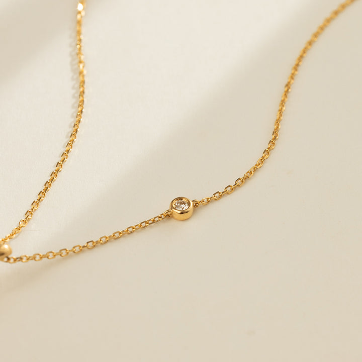 Akoya Pearl 18K Gold Teardrop Pendant Necklace