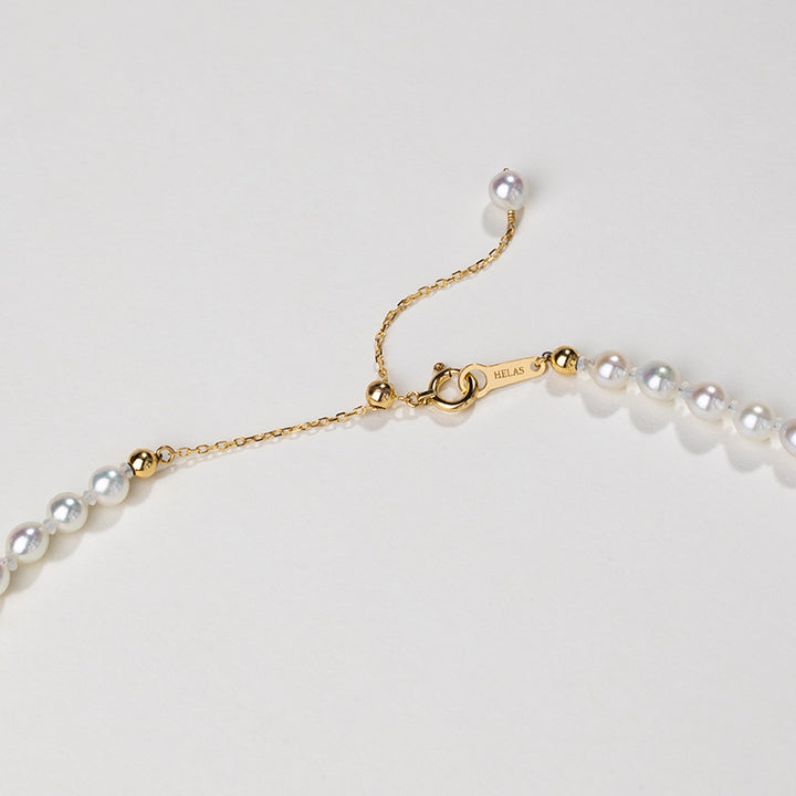 Baroque Akoya Pearl 18K Gold Petite Pearl Strand Necklace