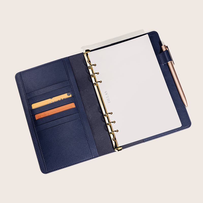 Leather Navy Cover Notebook