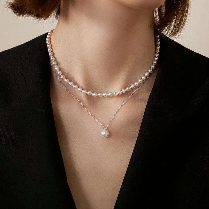 Premier Akoya Pearl 18K Gold Diamond Necklace