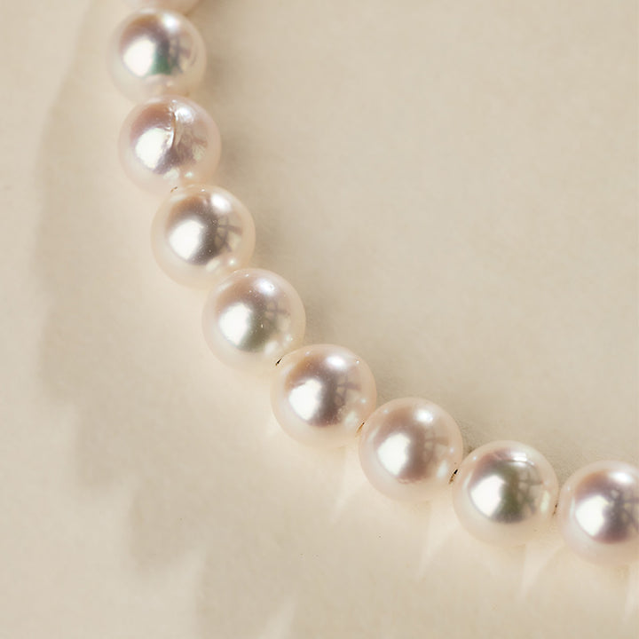 Akoya Pearl 18K Gold Classic Pearl Strand Bracelet