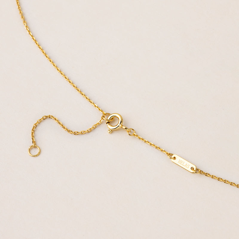 Mabe Pearl 18K Gold Edge Pendant Necklace