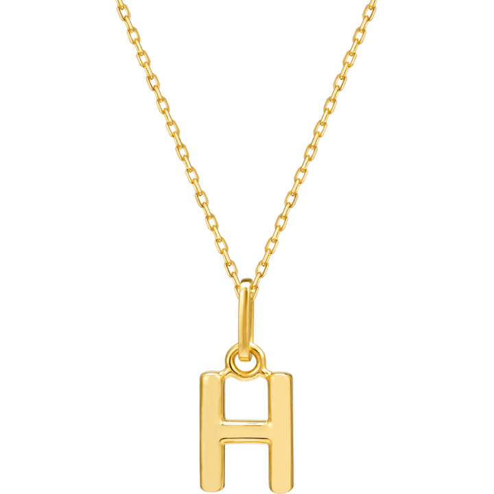 18K Gold Exclusive Custom Initial Letter Necklace