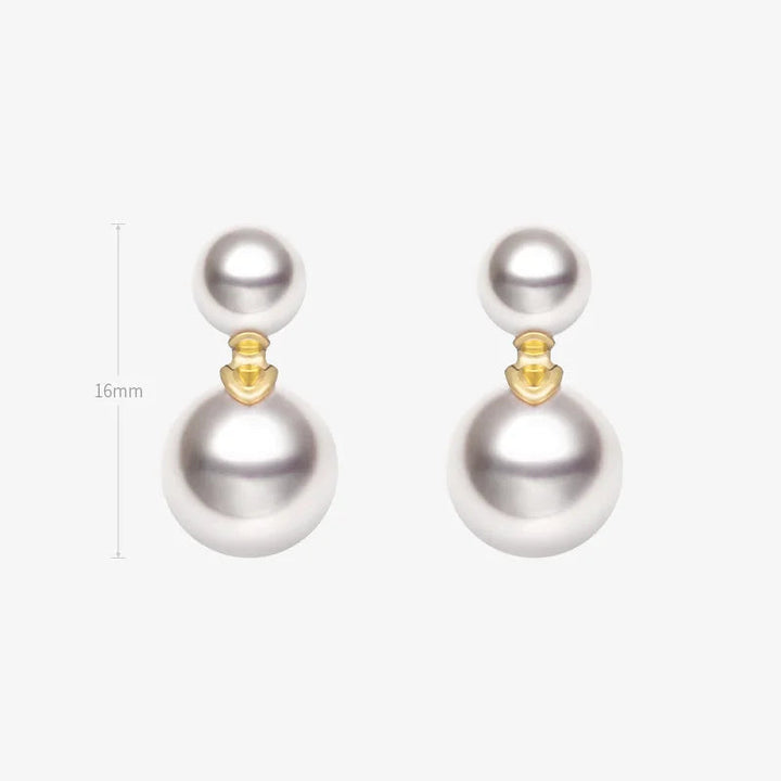 Akoya Pearl 18K Gold Companion Pearl Earrings