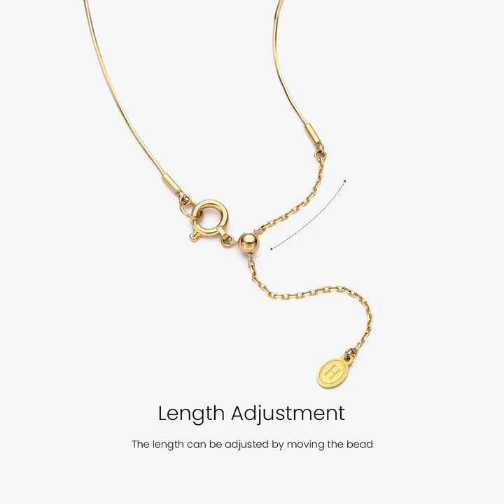 FINE LINE COLLECTION Akoya Saltwater Pearls 18k Yellow Gold Baby'S Breath Herringbone Chain Necklace - HELAS Jewelry