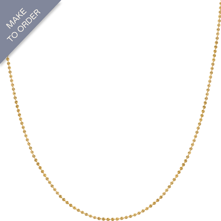 18K Gold Unique Design Ball Chain Necklace