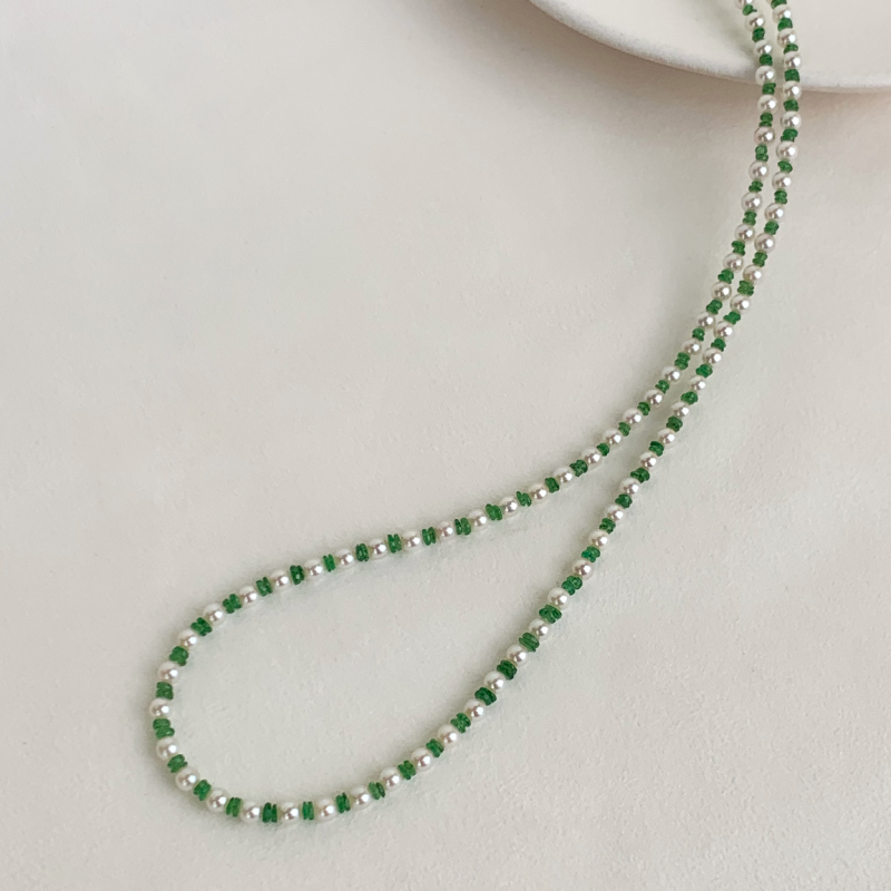 Akoya Pearl 18K Gold Tsavorite Coordinated Necklace