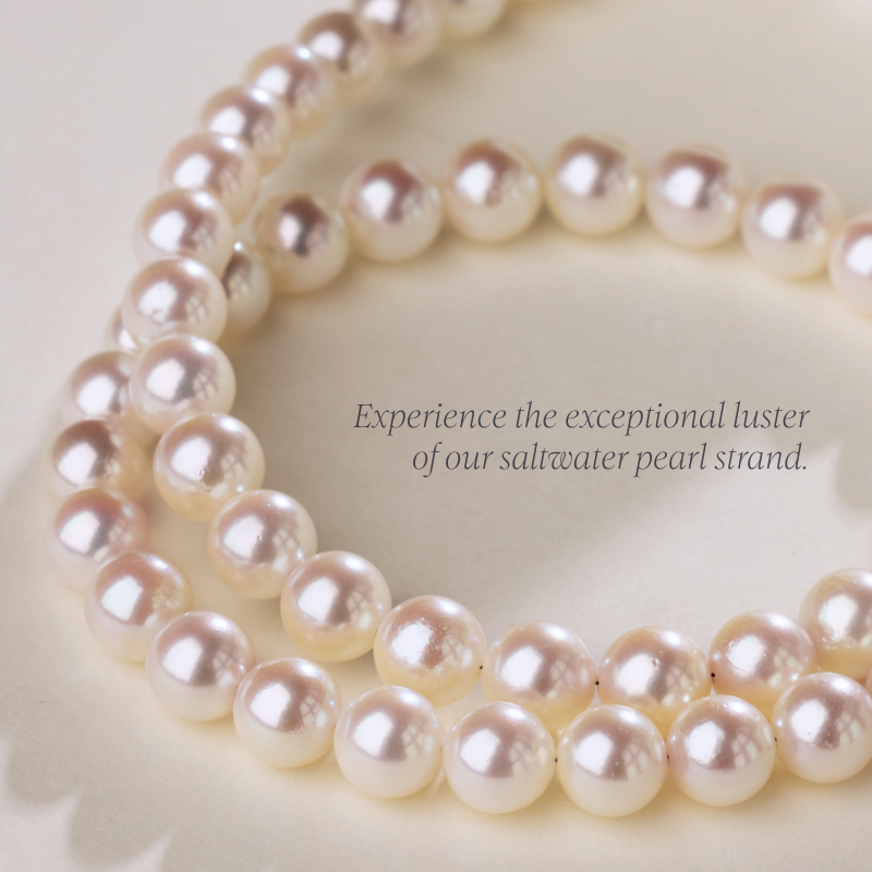 Akoya Pearl 18K Gold Welfare Pearl Strand Necklace