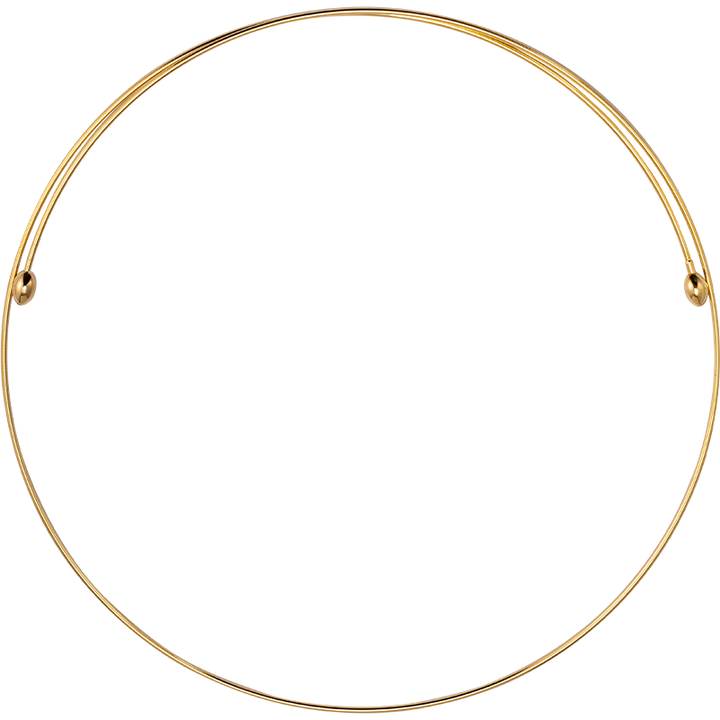 FINE LINE COLLECTION 18K Gold Linear Rigid Design Necklace