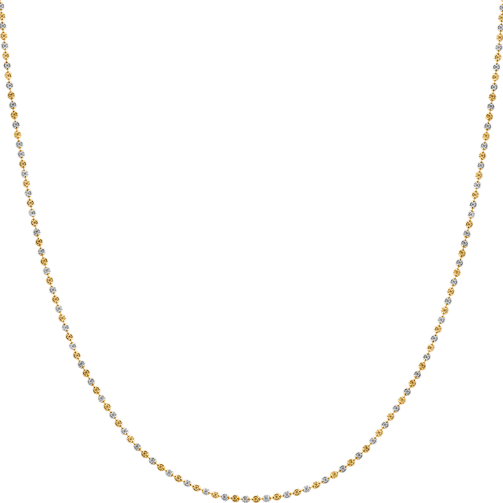 18K Gold Unique Design Ball Chain Necklace