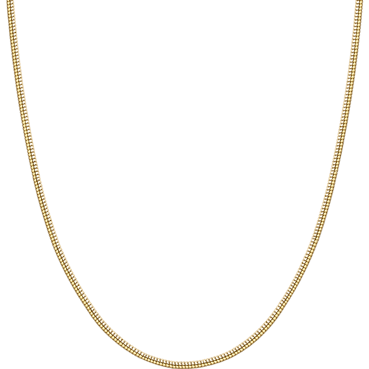 FINE LINE COLLECTION 18k Yellow Gold Square Herringbone Chain Necklace