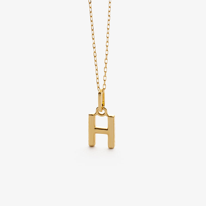 18K Gold Exclusive Custom Initial Letter Necklace