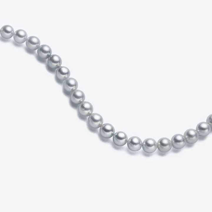 IMPERFECTION COLLECTION Akoya Silver Blue Baroque Pearl 18K White Gold Elegant Necklace IMPERFECTION COLLECTION Akoya Silver Blue Baroque Pearl 18K White Gold Elegant Necklace IMPERFECTION COLLECTION