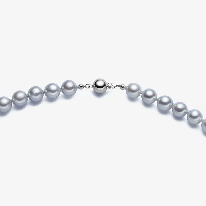 IMPERFECTION COLLECTION Akoya Silver Blue Baroque Pearl 18K White Gold Elegant Necklace IMPERFECTION COLLECTION Akoya Silver Blue Baroque Pearl 18K White Gold Elegant Necklace IMPERFECTION COLLECTION