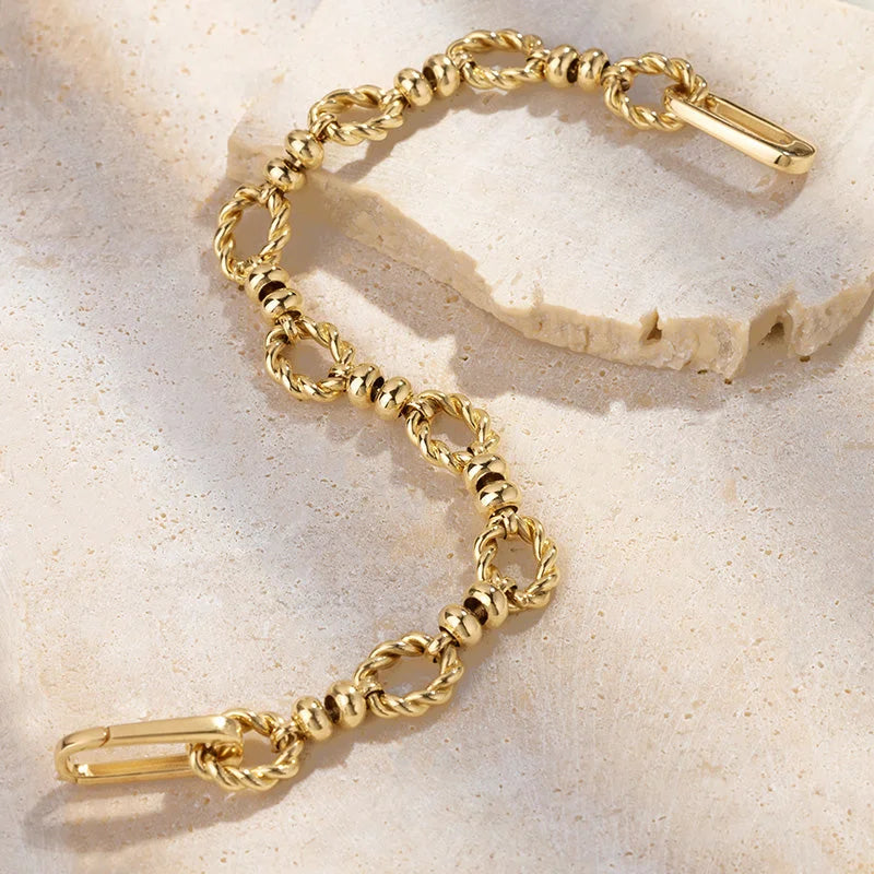 NAPLES COLLECTION 18K Yellow Gold Knotted Heavy Metal Bracelet NAPLES COLLECTION 18K Yellow Gold Knotted Heavy Metal Bracelet NAPLES COLLECTION