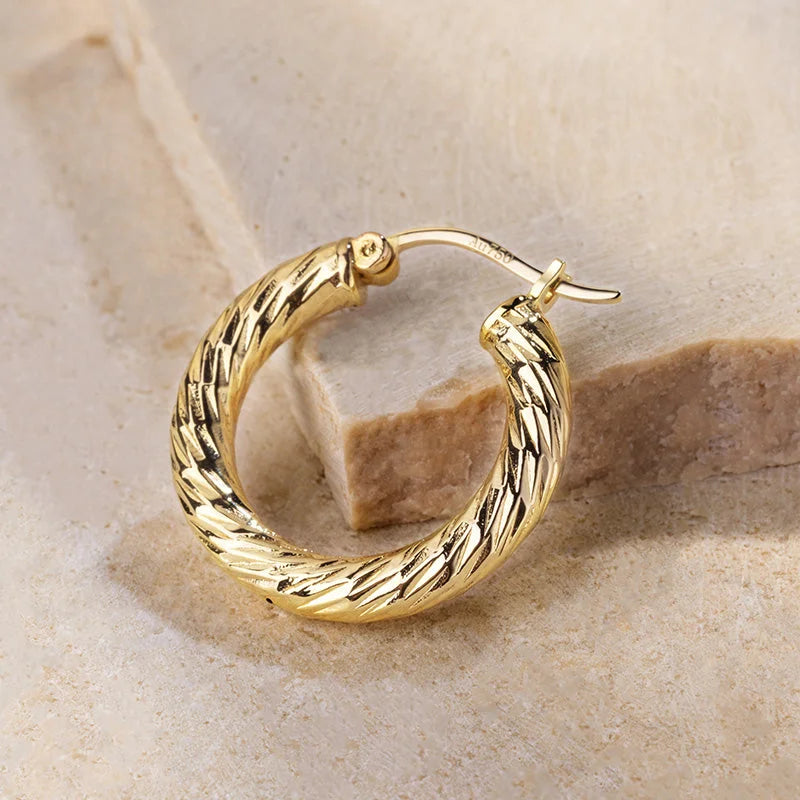NAPLES COLLECTION Knot Textured Hoop Earrings NAPLES COLLECTION Knot Textured Hoop Earrings NAPLES COLLECTION
