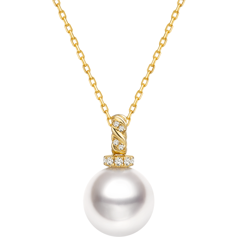 South Sea Pearl Necklace 18K Yellow Gold Pendant