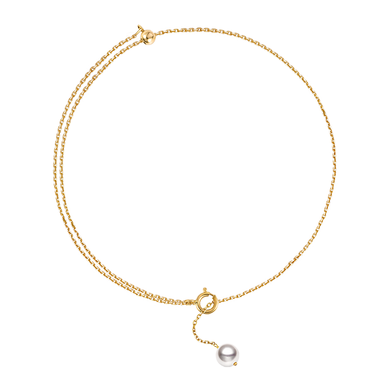 Akoya Pearl 18K Gold Single Bead Bracelet