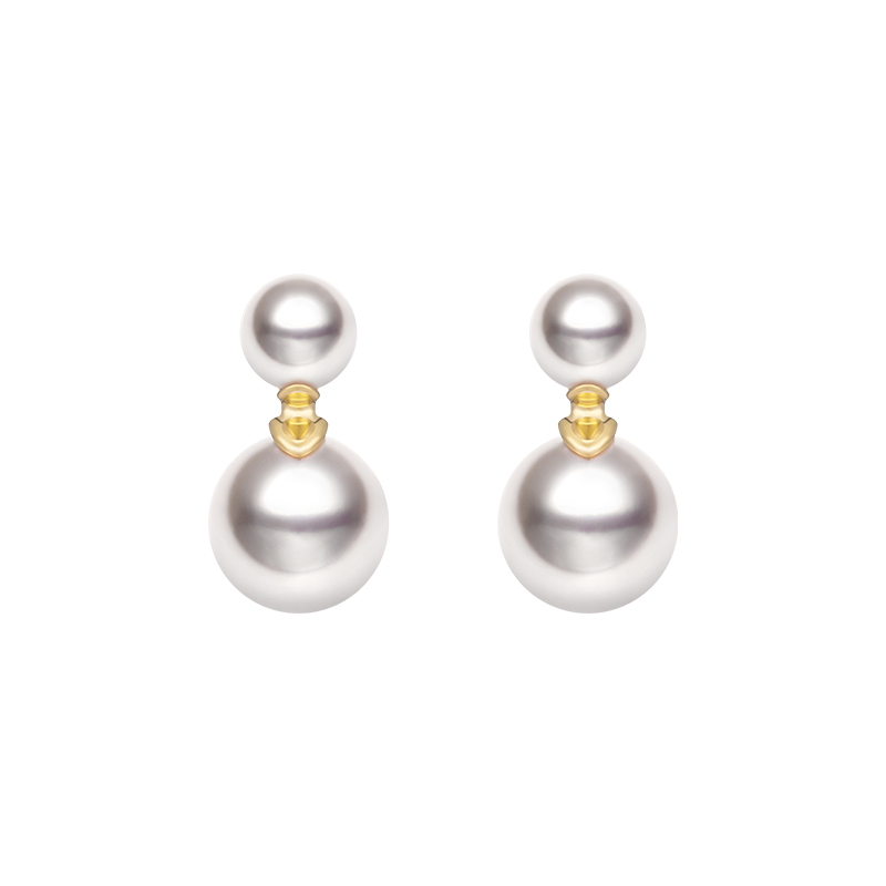 Akoya Pearl 18K Gold Companion Pearl Earrings