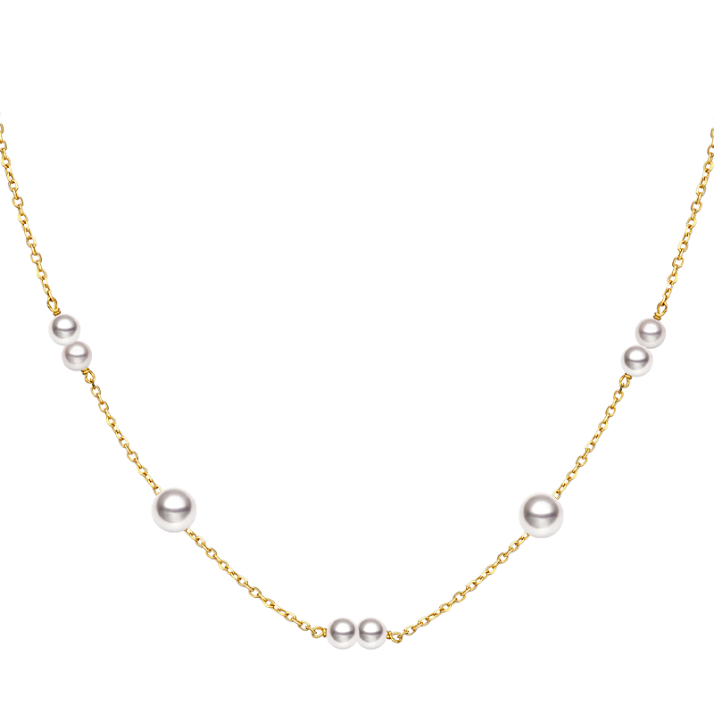 Akoya Pearl 18K Gold Necklace