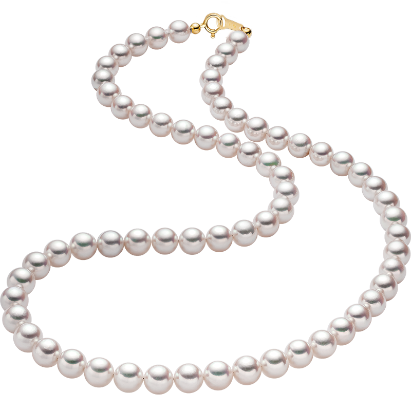 HIGH-END JEWELRY High-gloss Baby Akoya Sophisticated Elegant Beaded Necklace