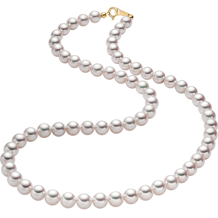 HIGH-END JEWELRY High-gloss Baby Akoya Sophisticated Elegant Beaded Necklace
