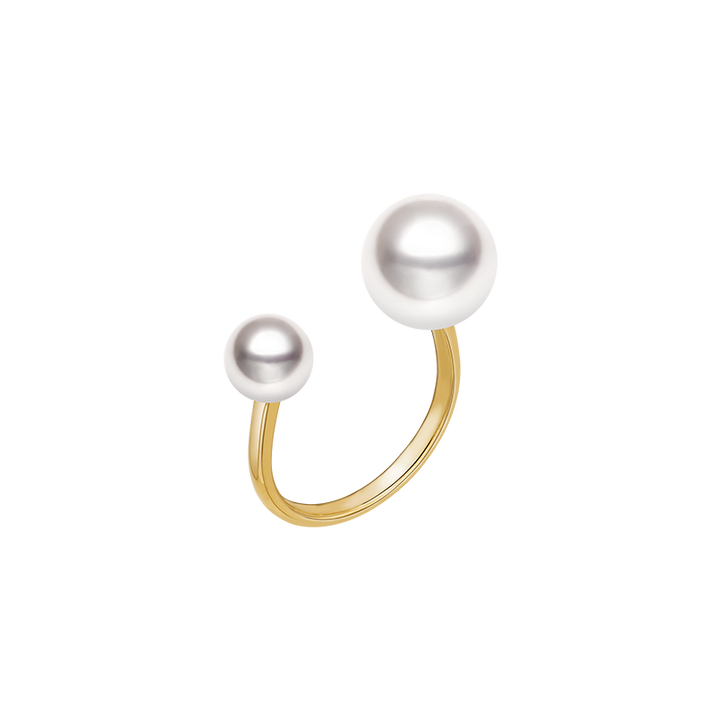Saltwater Pearl 18K Gold Companion Pearl Ring