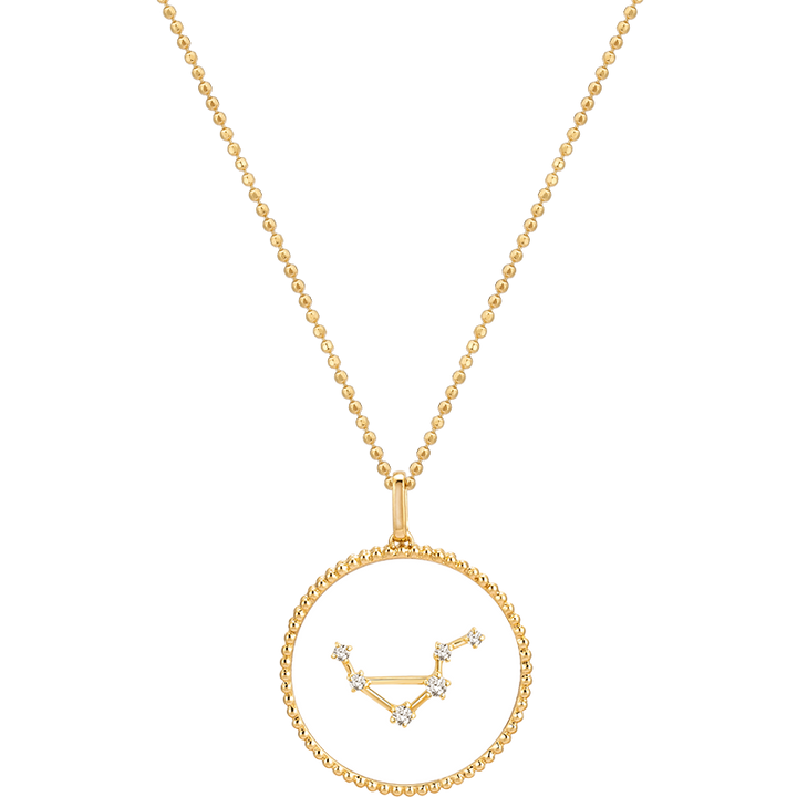 INVISIBLE SYMBOL CONSTELLATIONS 18K Gold Transparent Sapphire Diamond Necklace