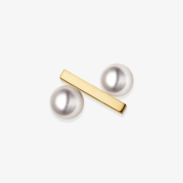 Akoya Saltwater Pearl Earrings 18K Gold Earrings - HELAS Jewelry