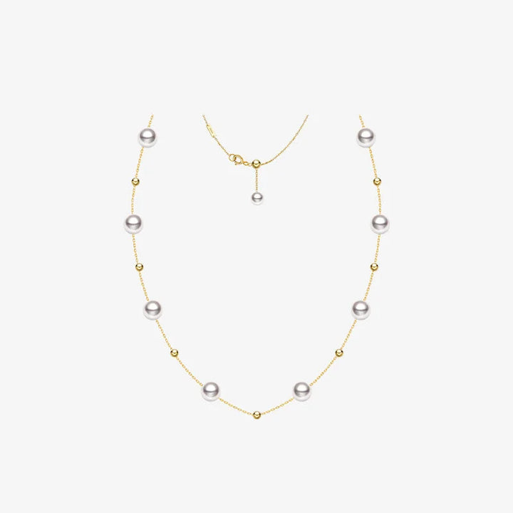 STAR TRAILS COLLECTION Akoya Pearl 18K Gold Baby's Breath Necklace STAR TRAILS COLLECTION Akoya Pearl 18K Gold Baby's Breath Necklace STAR TRAILS COLLECTION