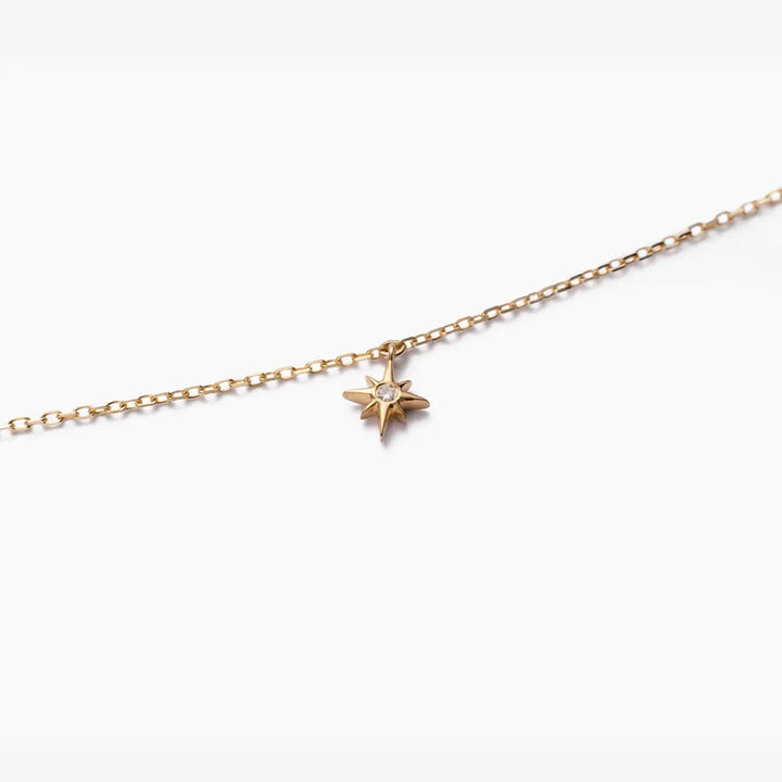 STAR COLLECTION Akoya Pearl 18K Gold Diamond Necklace - HELAS Jewelry