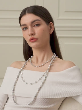 IMPERFECTION COLLECTION Akoya Baroque Pearl 18K White Gold Choker Necklace
