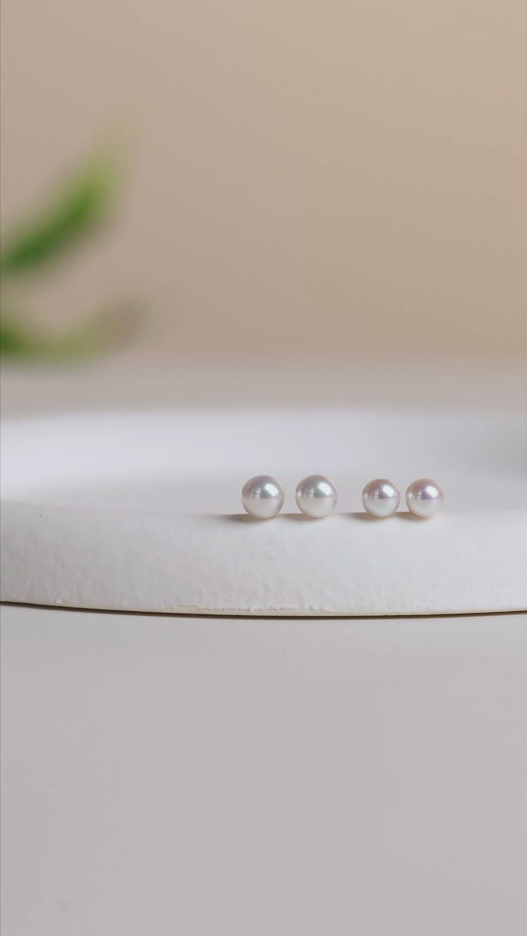 Akoya Pearl 18K Gold Bulb Stud Earrings