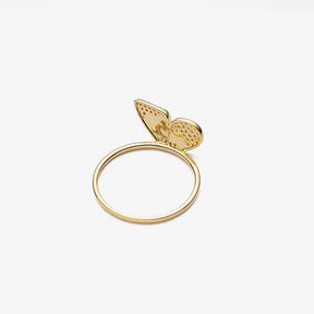 MONET GARDEN COLLECTION 18K Gold Diamonds Butterfly Left Layer Ring