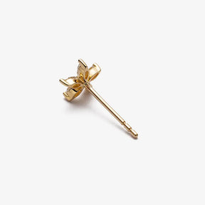 MONET GARDEN COLLECTION 18K Gold Mini Summer Flower Diamonds Ear Studs