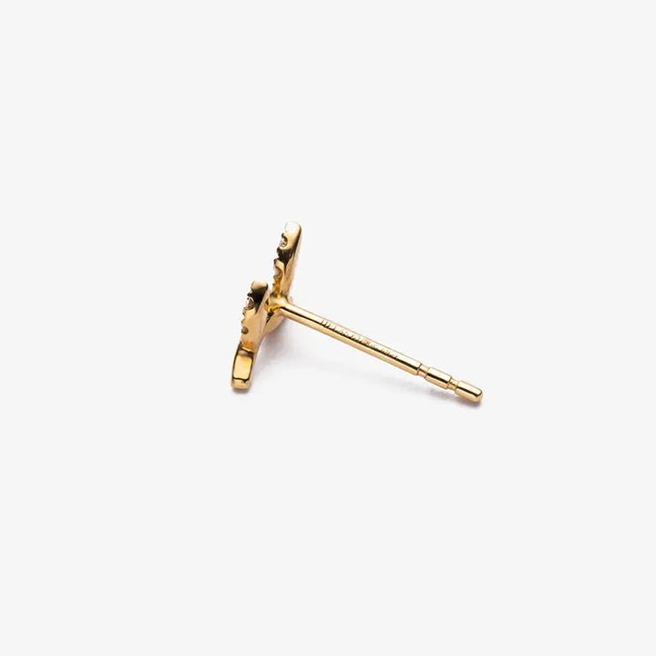 MONET GARDEN COLLECTION 18K Gold Twig Diamonds Ear Studs - HELAS Jewelry