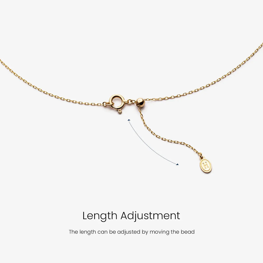 MELODY COLLECTION Akoya Saltwater Pearl 18K Yellow Gold Balance Beam Necklace - HELAS Jewelry