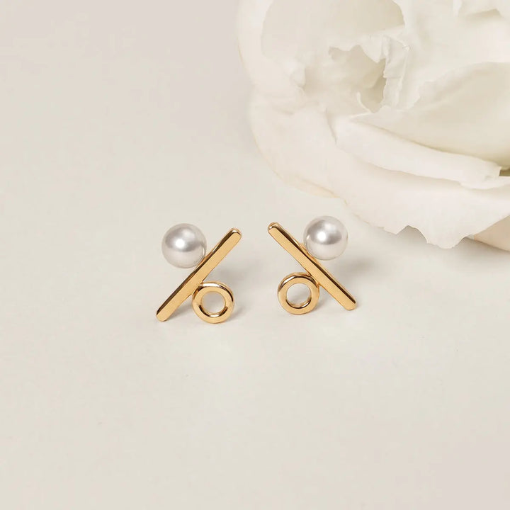 Akoya Saltwater Pearl Earrings 18k Gold Earrings
