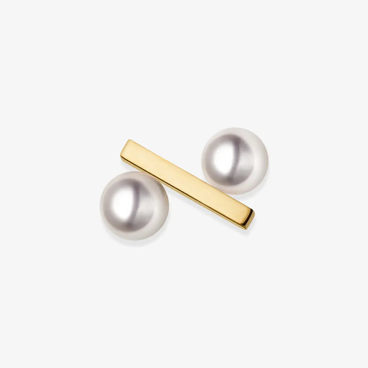 Akoya Saltwater Pearl Earrings 18K Gold Earrings - HELAS Jewelry