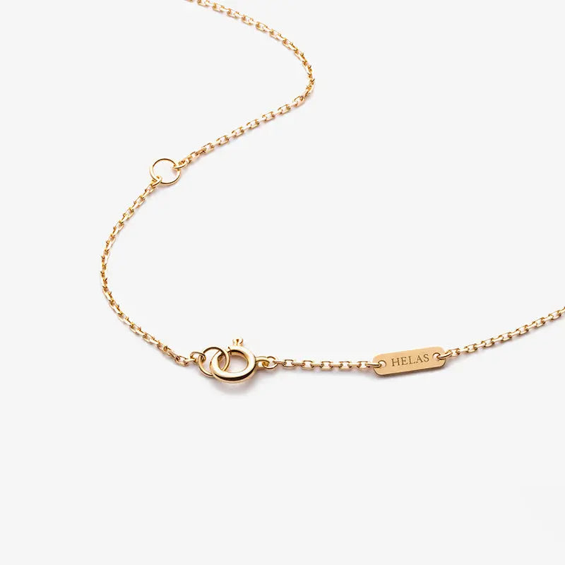 SUNRISE COLLECTION Akoya Pearl 18K Gold Nature Inspired Elegant Design Diamonds Necklact - HELAS Jewelry
